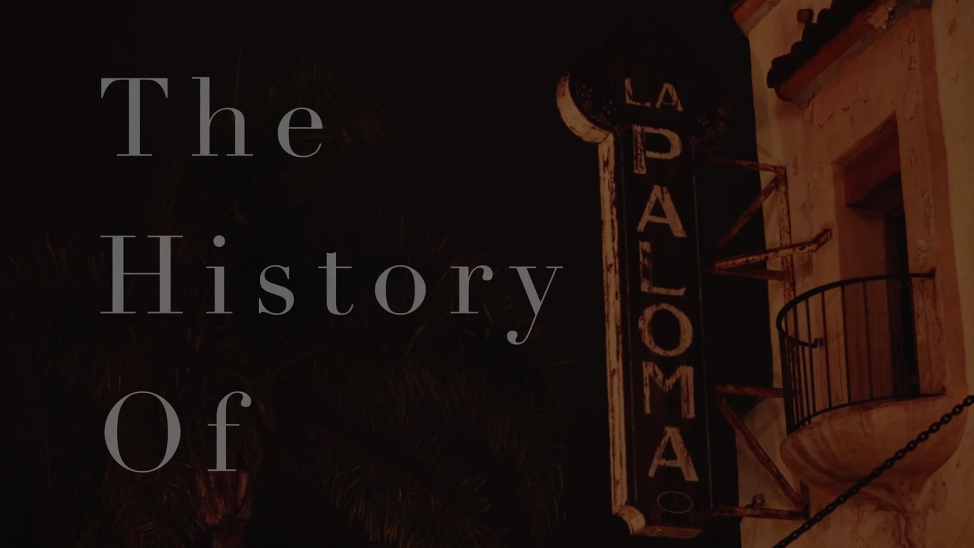 Backdrop for The History of the La Paloma Theater