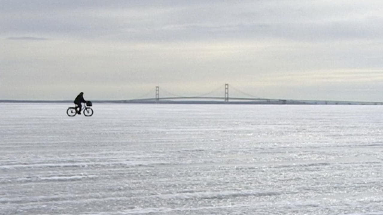Backdrop for Ice Bridge - Mackinac Island’s Hidden Season