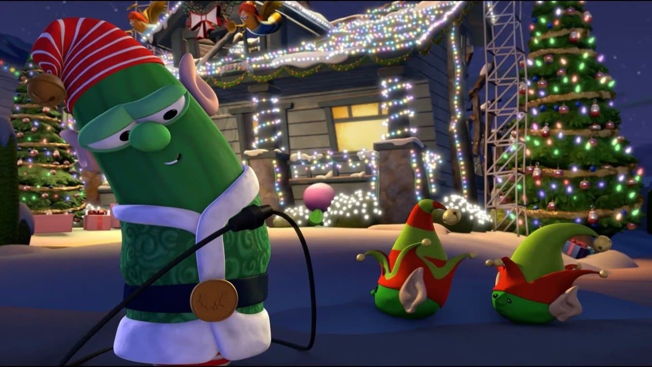 Backdrop for VeggieTales: Merry Larry and the True Light of Christmas