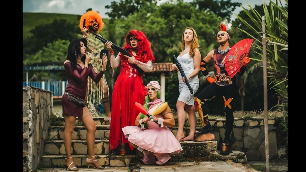 Backdrop for Queens vs Zombies from Outer Space